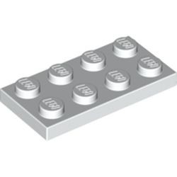 3020-1G Platte plaat 2x4 wit gebruikt *1B364