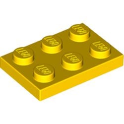 3021-3 Platte plaat 2x3 geel NIEUW *1B200
