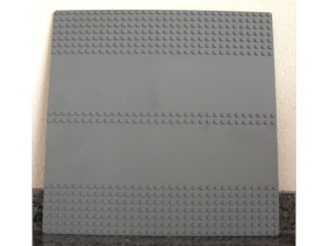 30225c01-85 Wegenplaat 32x32 7 noppen zijkant recht met dubbele weg grijs, donker (blauwachtig) NIEUW *4T000 - Img 2