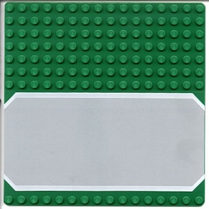 30225px1-6G Basisplaat 16x16 met weg groen gebruikt *4T000