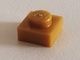 3024-115 Platte plaat 1x1 goud, parel NIEUW *1B166 - Img 2
