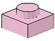 3024-23G Platte plaat 1x1 roze (klassiek) gebruikt *1B366