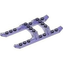30248-51G Helicopterslede transparant paars gebruikt *1D042