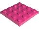 3031-71G Platte plaat 4x4 magenta gebruikt *1A037