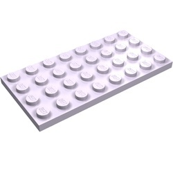 3035-154 Platte plaat 4x8 lavender, licht NIEUW *5K0000