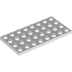 3035-1G Platte plaat 4x8 wit gebruikt *1A039