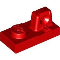 30383-5G Scharnierplaat 1x2- 1 houder bovenop rood gebruikt *1B332