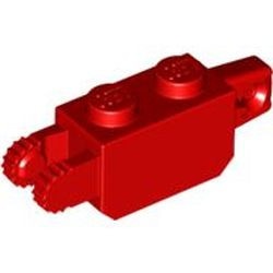 30386-5 Scharniersteen 1x2 1 en 2 vingers uiteinde rood NIEUW *1L0000