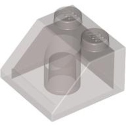 3039-13G Dakpan 45 graden 2x2 transparant bruin (kleurnaam was: trans ZWART) gebruikt *1D021