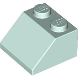 3039-152 Dakpan 45 graden 2x2 aqua, licht NIEUW *1B135