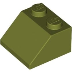 3039-155 Dakpan 45 graden 2x2 groen, olijf NIEUW *1B135