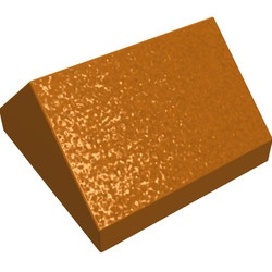 3043-68G DakNOK 45 graden 2x2 oranje, donker gebruikt *1D034