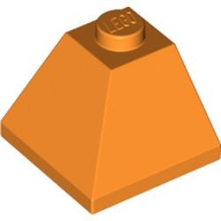 3045-4 Dakpan 45 graden 2x2 hoek buitenzijde oranje NIEUW *1B214