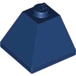 3045-63G Dakpan 45 graden 2x2 hoek buitenzijde blauw, donker gebruikt *1D033