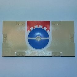 30489pb02-2G Sportveld sectie 8x16 noppen Met circel crème gebruikt *0L0000