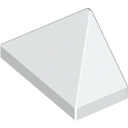 3048c-1G DakNOK 45 graden 2x1 driekantig Bodempin wit gebruikt *1D034