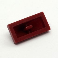 3048c-59 DakNOK 45 graden 2x1 driekantig Bodempin rood, donker NIEUW *1B184 - Img 2