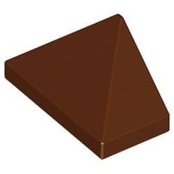 3048c-88 DakNOK 45 graden 2x1 driekantig Bodempin bruin, roodachtig NIEUW *1B184