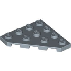30503-55 Platte plaat 4x4 afgekapte hoek blauw, zandkleurig NIEUW *5A018