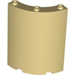30562-2 Paneel 4x4x6 kwartrond crème NIEUW *5D0000