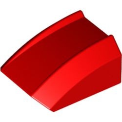 30602-5G Dakpan rond 2x2 ribbeltjes (geen noppen bovenop) rood gebruikt *1D028