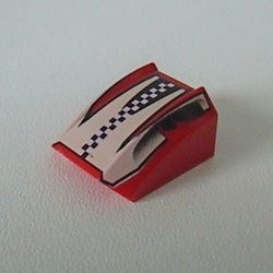 30602pb006-5 Dakpan rond 2x2 ribbeltjes - Set 8350 rood NIEUW *1L000
