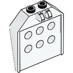 30625-1 Deur 1x4x3 2/3 met 6 gaten wit NIEUW *