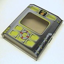 30650pb03-13G Ruit 2x8x8 ResQ motief transparant zwart gebruikt *