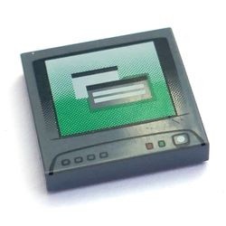 3068bpb0058-85G Tegel 2x2 Computer Monitor grijs, donker (blauwachtig) gebruikt *5T05-27