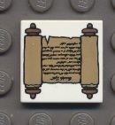3068bpb0090-1 Tegel 2x2 Boekenrol bruin wit NIEUW *
