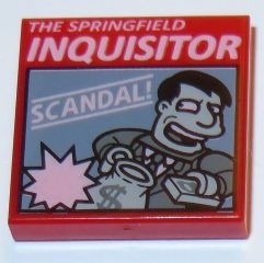 3068bpb0922-5 Tegel 2x2 Springfield Inquisitor rood NIEUW *