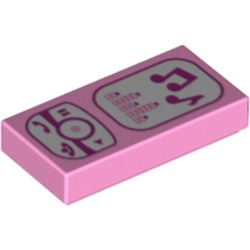 3069bpb0175-104 Tegel 1x2 mobiele telefoon roze, helder NIEUW *