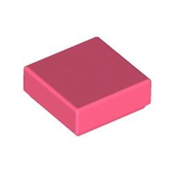 3070b-220 Tegel 1x1 rood, koraal NIEUW *1B107