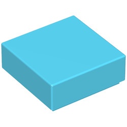 3070b-72 Tegel 1x1 blauw, Maersk NIEUW *1B107