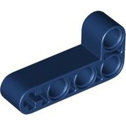 32140-63 Technic, Hefbalk 2x4 L-vorm dik blauw, donker NIEUW *1D000