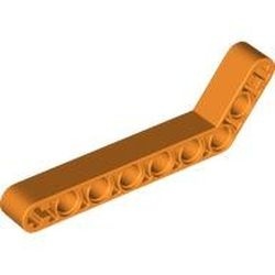 32271-4G Technic, Hefbalk 1x9 gebogen (7x3) dik oranje gebruikt *1D000
