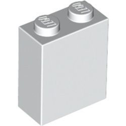 3245b-1 Steen 1x2x2 met ashouder binnen wit NIEUW *2-4