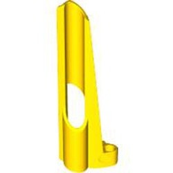 32534-3G Technic, Sierpaneel # 7 Small Long, Large Hole, Side A geel gebruikt *5K000