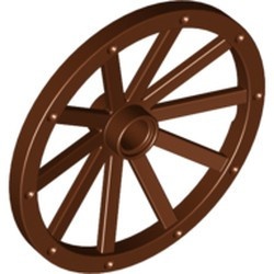 33211-88 Wiel Kasteel groot (43mm diameter) bruin, roodachtig NIEUW *5W000