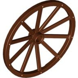 33212-88 Wiel Kasteel Gigant (8 noppen diameter) bruin, roodachtig NIEUW *5W000