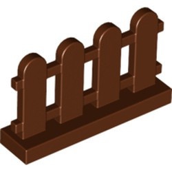 33303-88 Hek met verticale planken 1x4x2 bruin, roodachtig NIEUW *1L000