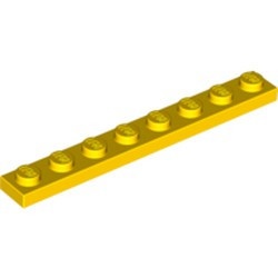 3460-3 Platte plaat 1x8 geel NIEUW *1B178
