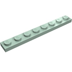 3460-48 Platte plaat 1x8 groen, zandkleurig NIEUW *1B177