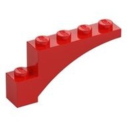 3572-5 Boog 1x5x2 rood NIEUW *5B023