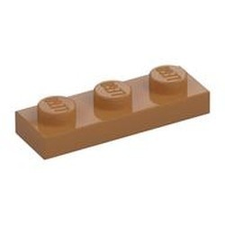 3623-150 Platte plaat 1x3 caramel, midden NIEUW *1B172