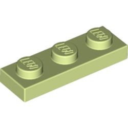 3623-158 Platte plaat 1x3 geelgroen NIEUW *1B171