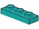 3623-39G Platte plaat 1x3 turquoise, donker gebruikt *1B369