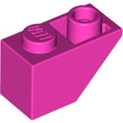 3665-47 Omgekeerde dakpan 45 graden 1x2 roze, donker NIEUW *1B222