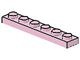 3666-23G Platte plaat 1x6 roze (klassiek) gebruikt *1B371