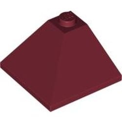 3675-59 Dakpan 33 graden hoek 3x3 BUITENZIJDE rood, donker NIEUW *1B212